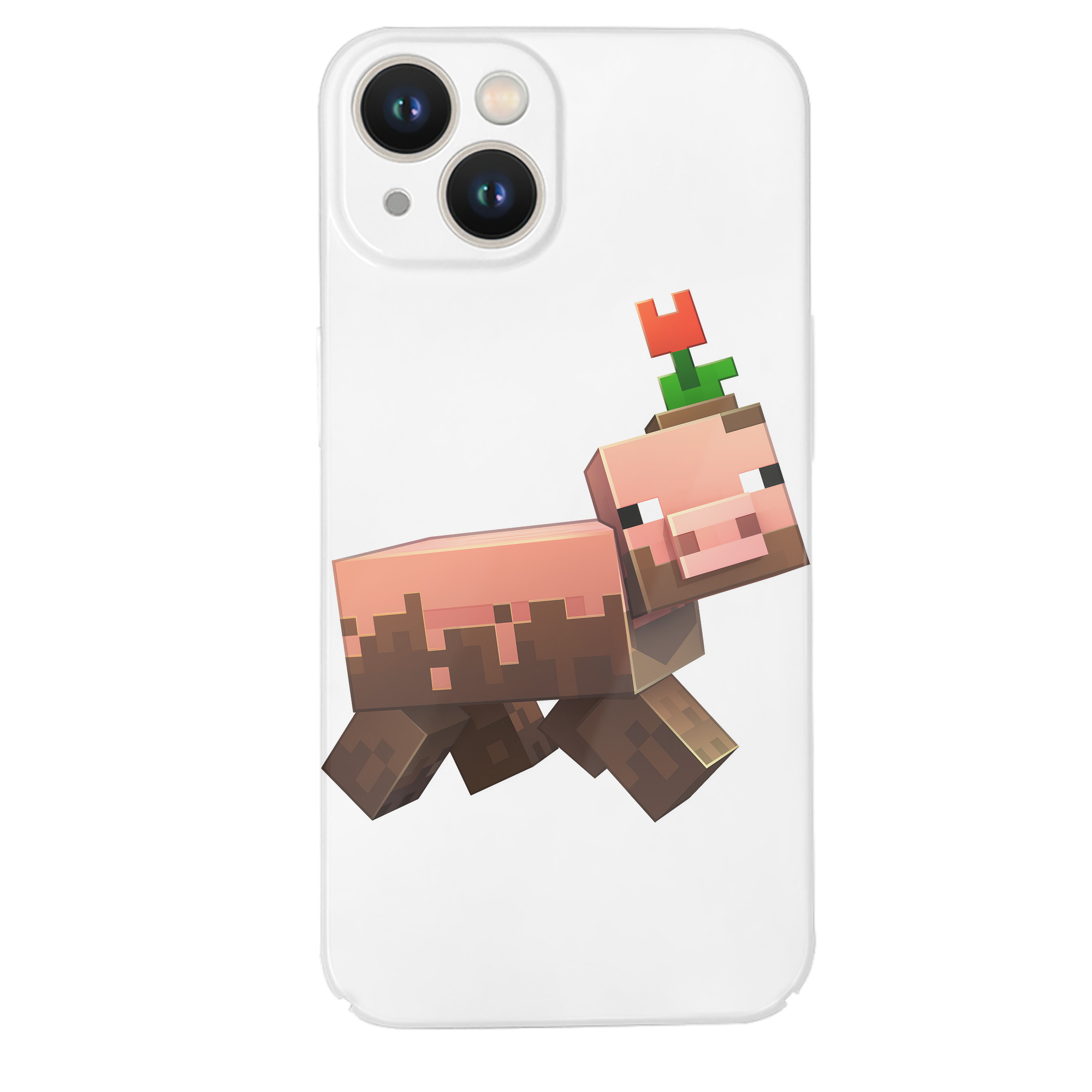 （画像用） マインクラフト ブロックの世界 Minecraft MC Block world 【iPhone 14シリーズ対応】ハードケース
